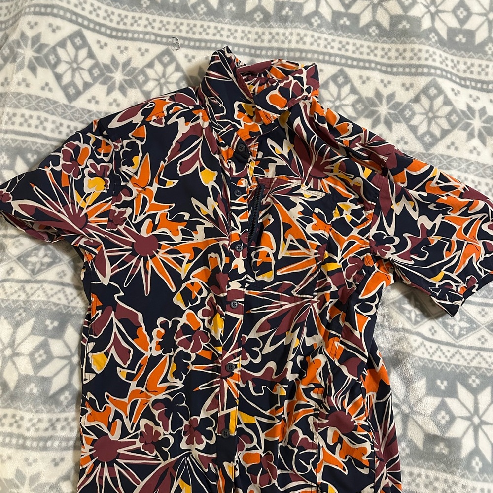 REI Multicolor Performance Hawaiian Shirt